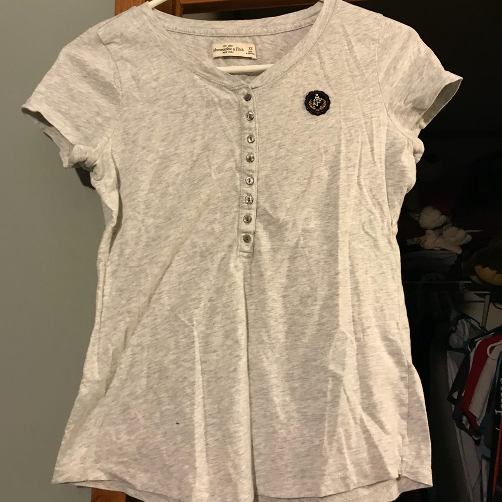A&F button down Tee